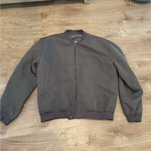 Men's Bomber Jacket - Dark Brown